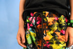 Neon Abstract harem shorts